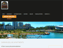 Tablet Screenshot of darwindeluxeapartments.com.au